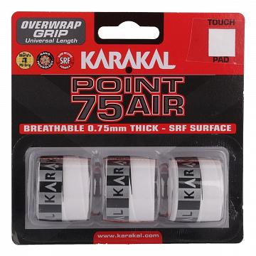 Karakal Point 75 Air Overwrap Grip 3Pack White